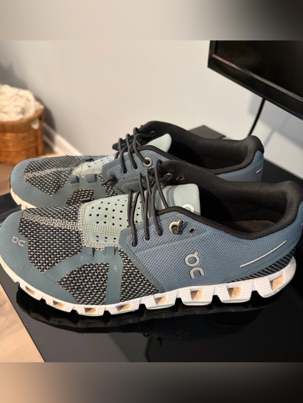 On Running Cloud Sneakers Women's Size 7 Tide Magnet Blue Gray